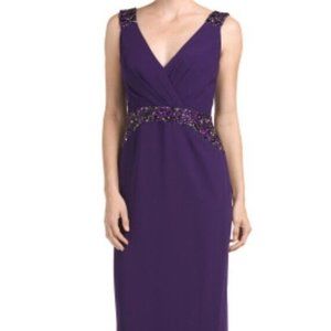 NWT Pamela Rolland Rich Purple Gown